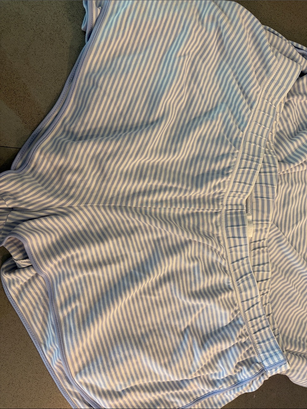 Striped Blue & White Pajama Set - Picture 2 of 4